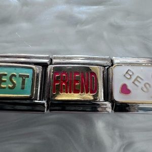 FRIEND retro Italian charm link